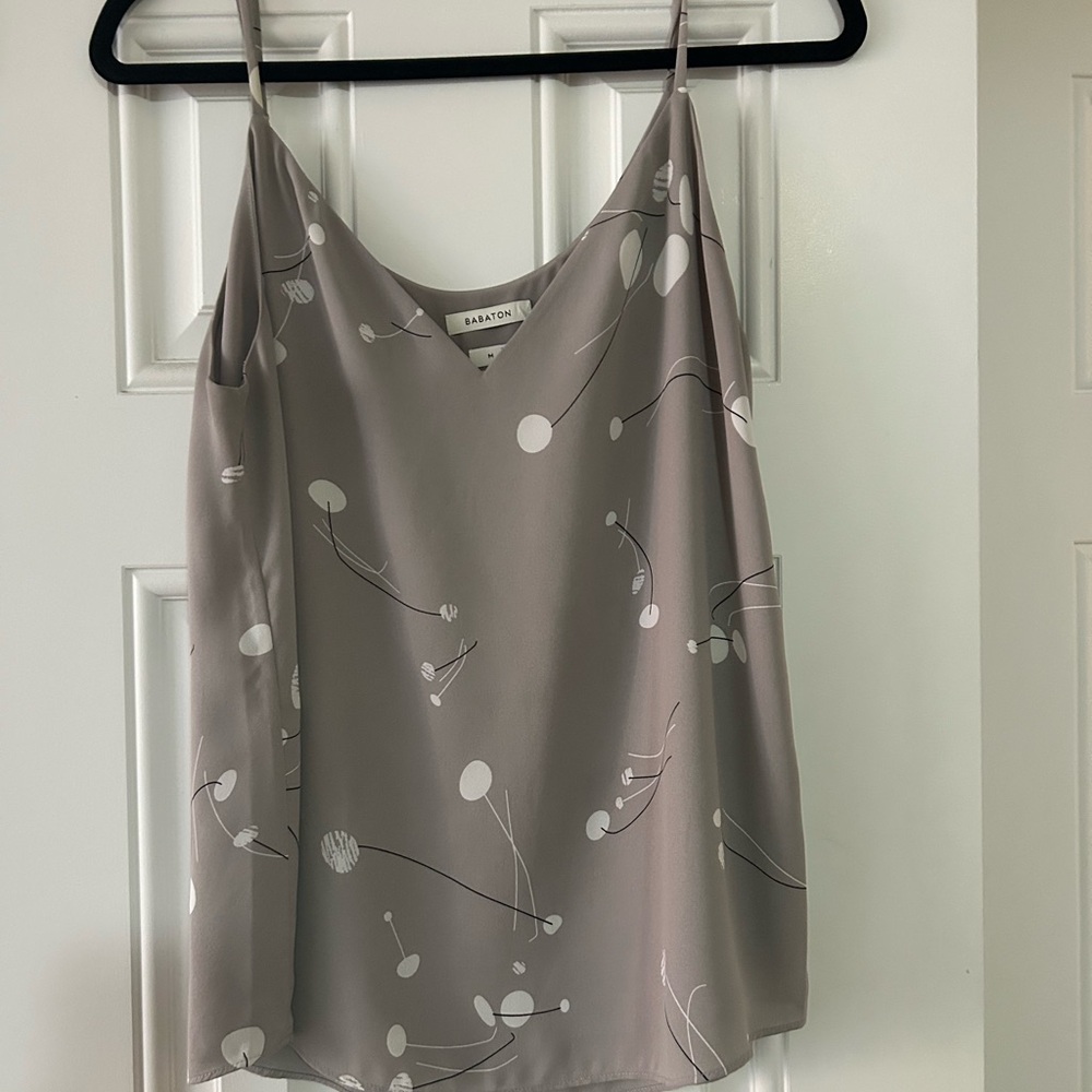 Babaton Gray Floral Camisole